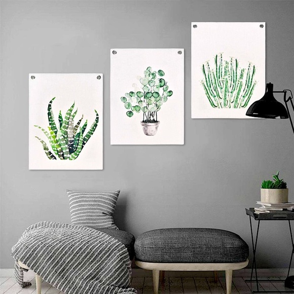 Succulent Plant Botanical Modern Wall/Room Art - Picture 1 of 7